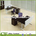 CF furniture office adjustable powder coating frame manager desk design with white modesty panel